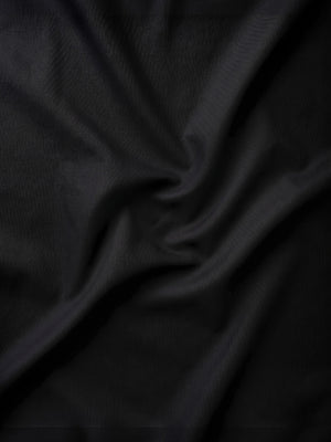 FIRSTLAYER Men's Cotton Blend Formal Shirt | Stretch Fabric | Tailored Fit | Full Sleeve |Black