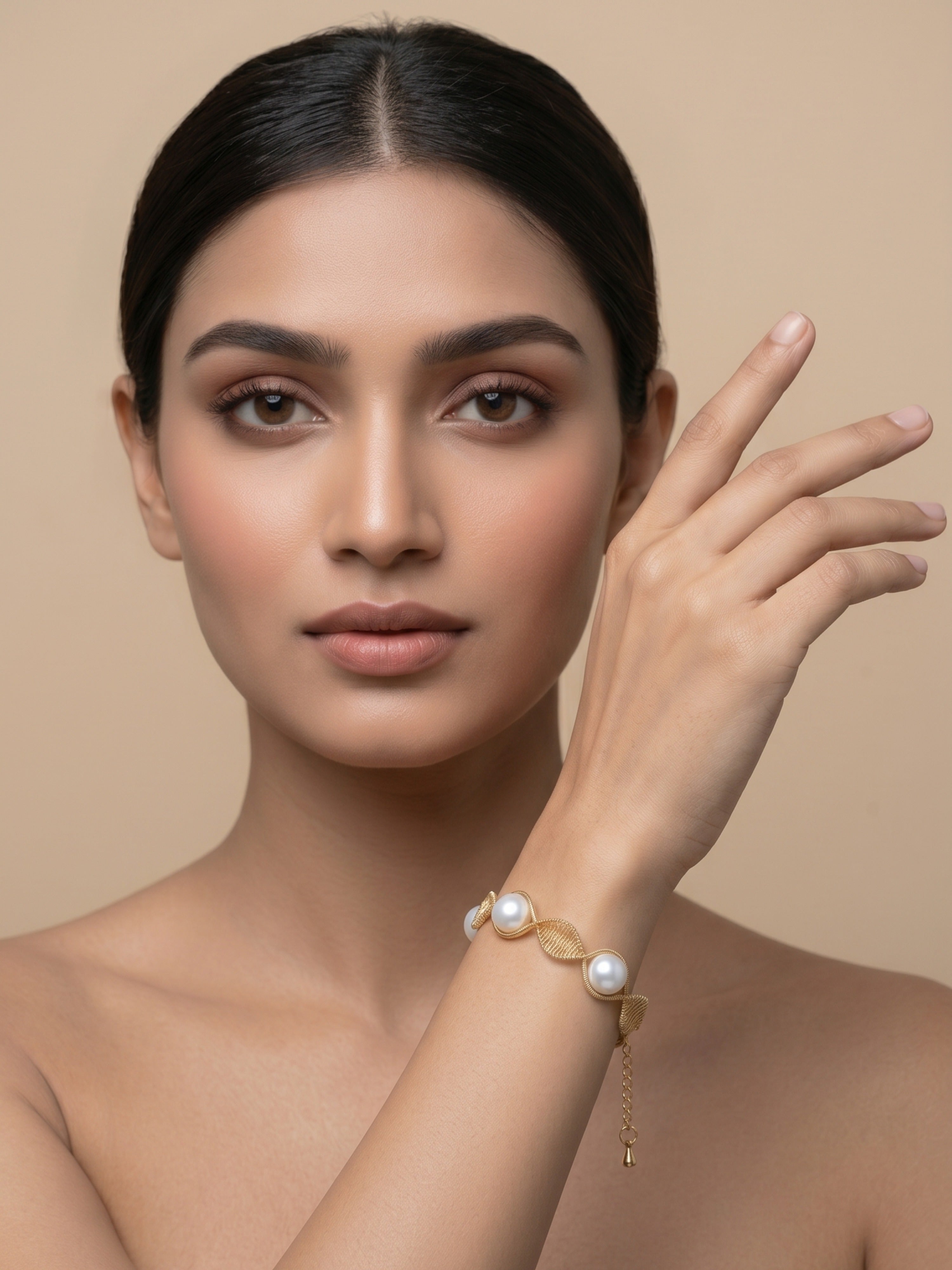 Freshwater Pearl Spiral Design Bracelet | Statement Jewelry