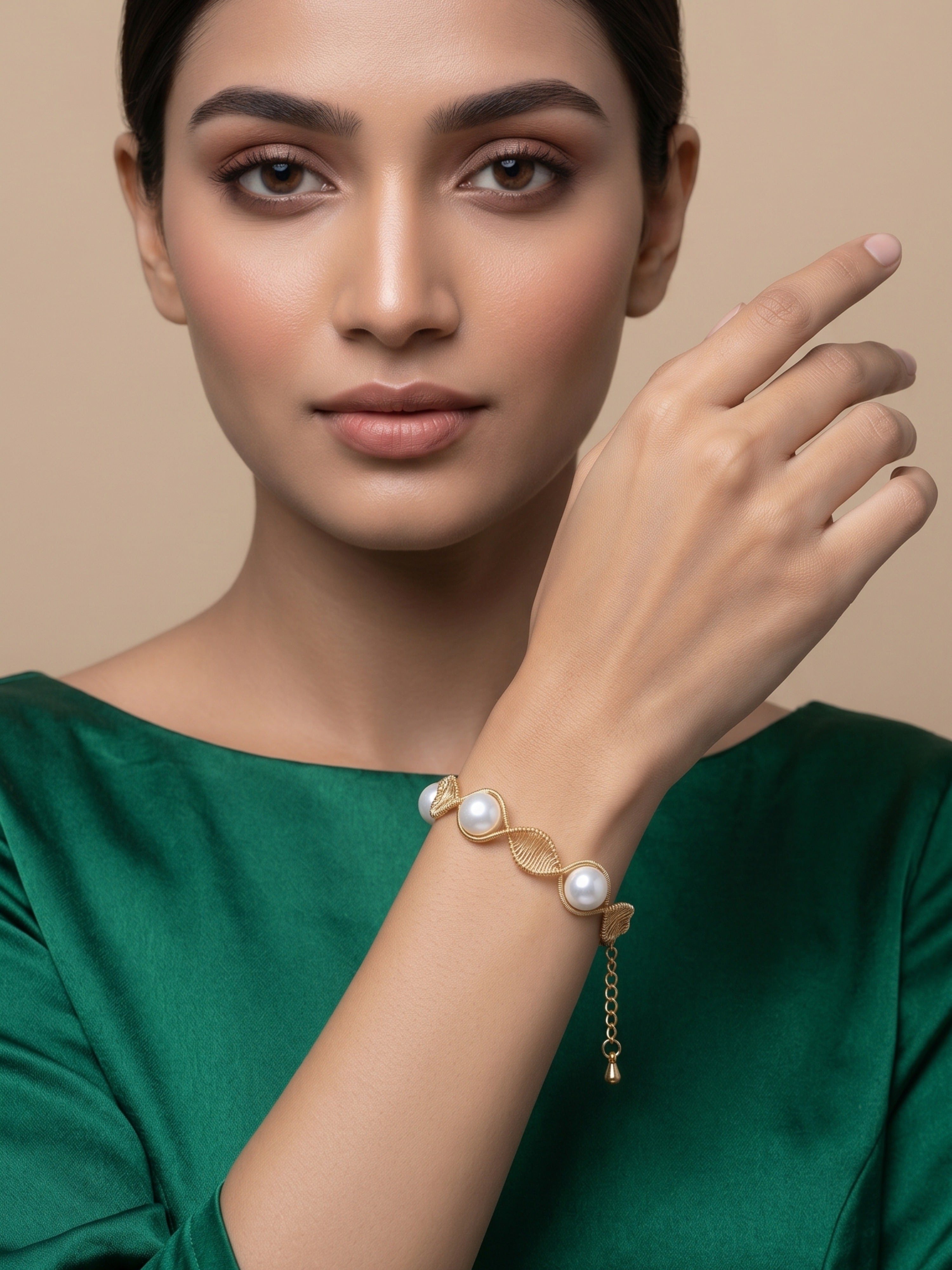 Freshwater Pearl Spiral Design Bracelet | Statement Jewelry