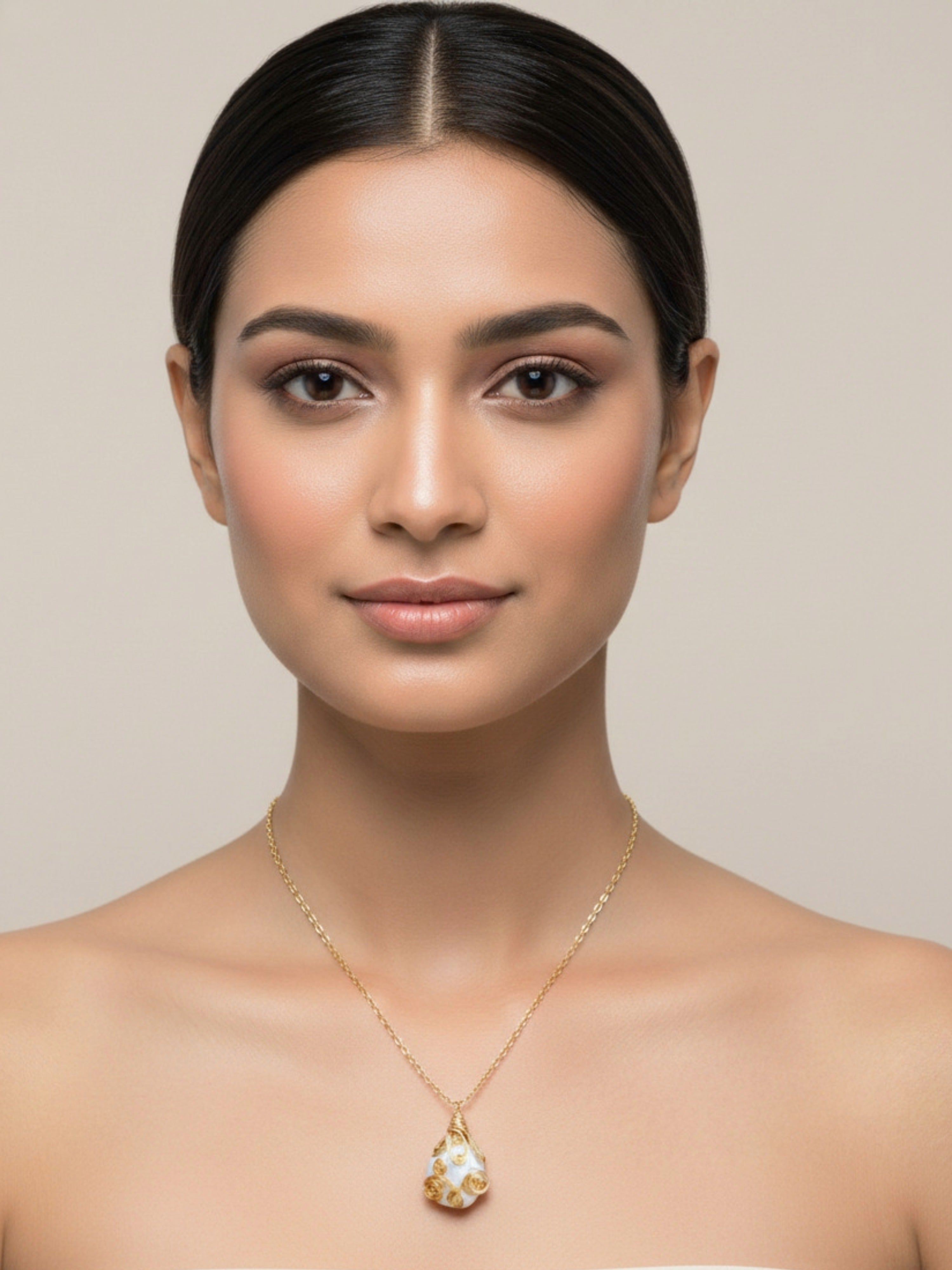 Baroque Pearl Pendant Necklace | Elegant Occasion Jewelry