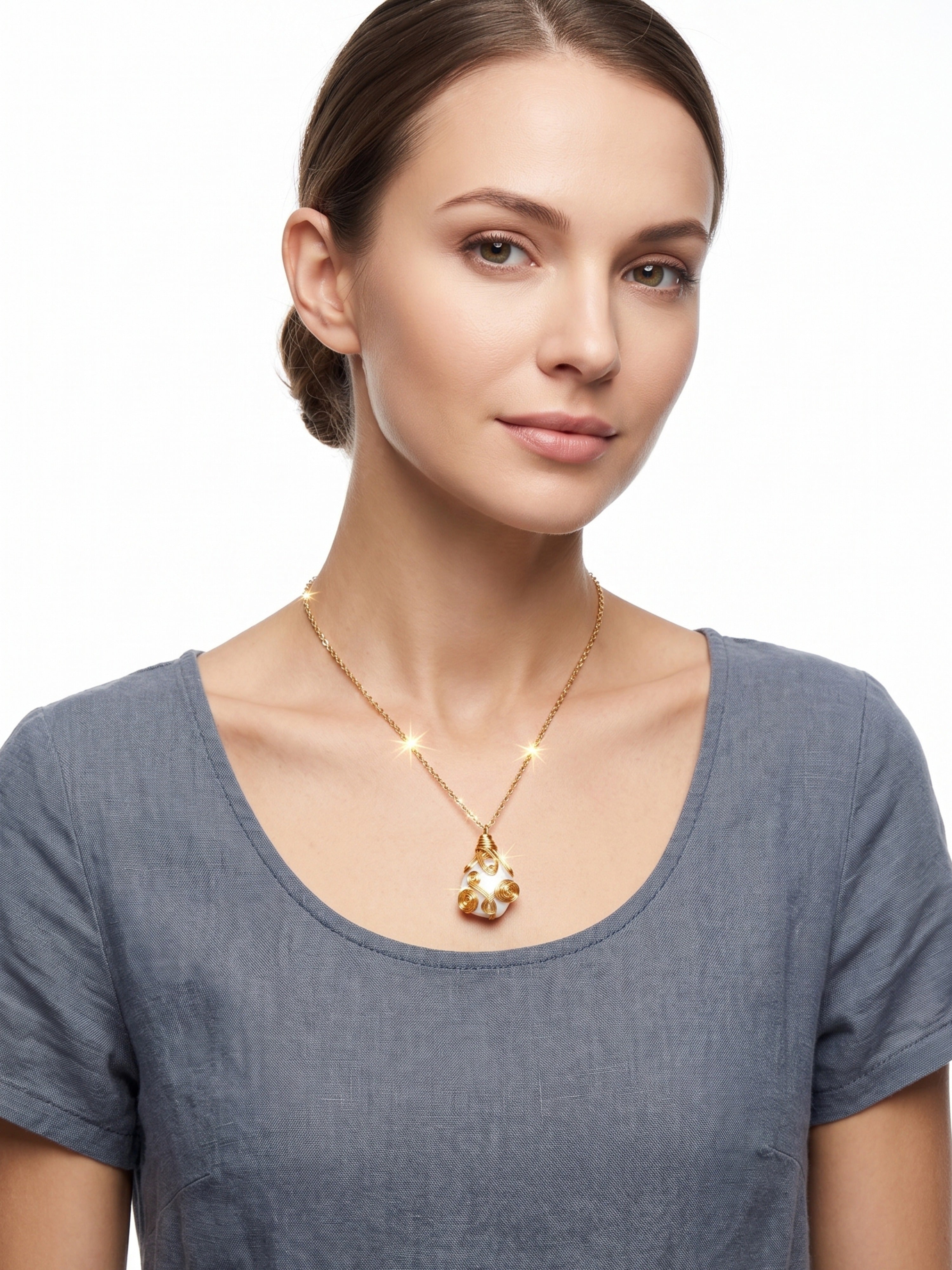 Baroque Pearl Pendant Necklace | Elegant Occasion Jewelry