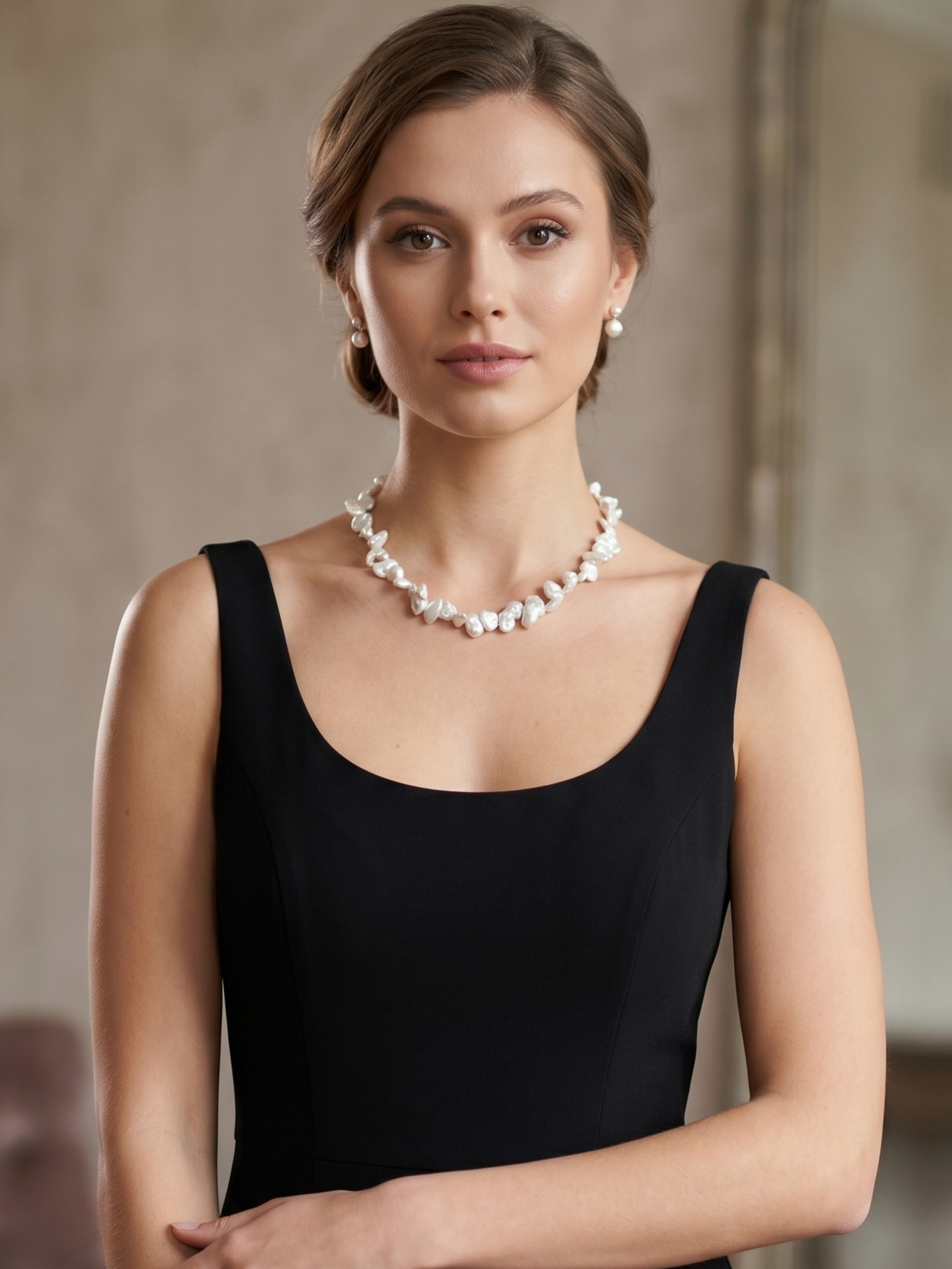 Natural Pearl Necklace | Elegant Party Wear Jewelry