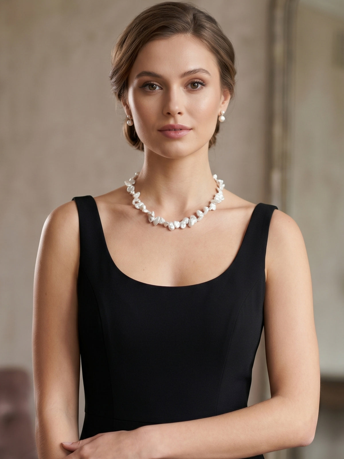 Natural Pearl Necklace | Elegant Party Wear Jewelry