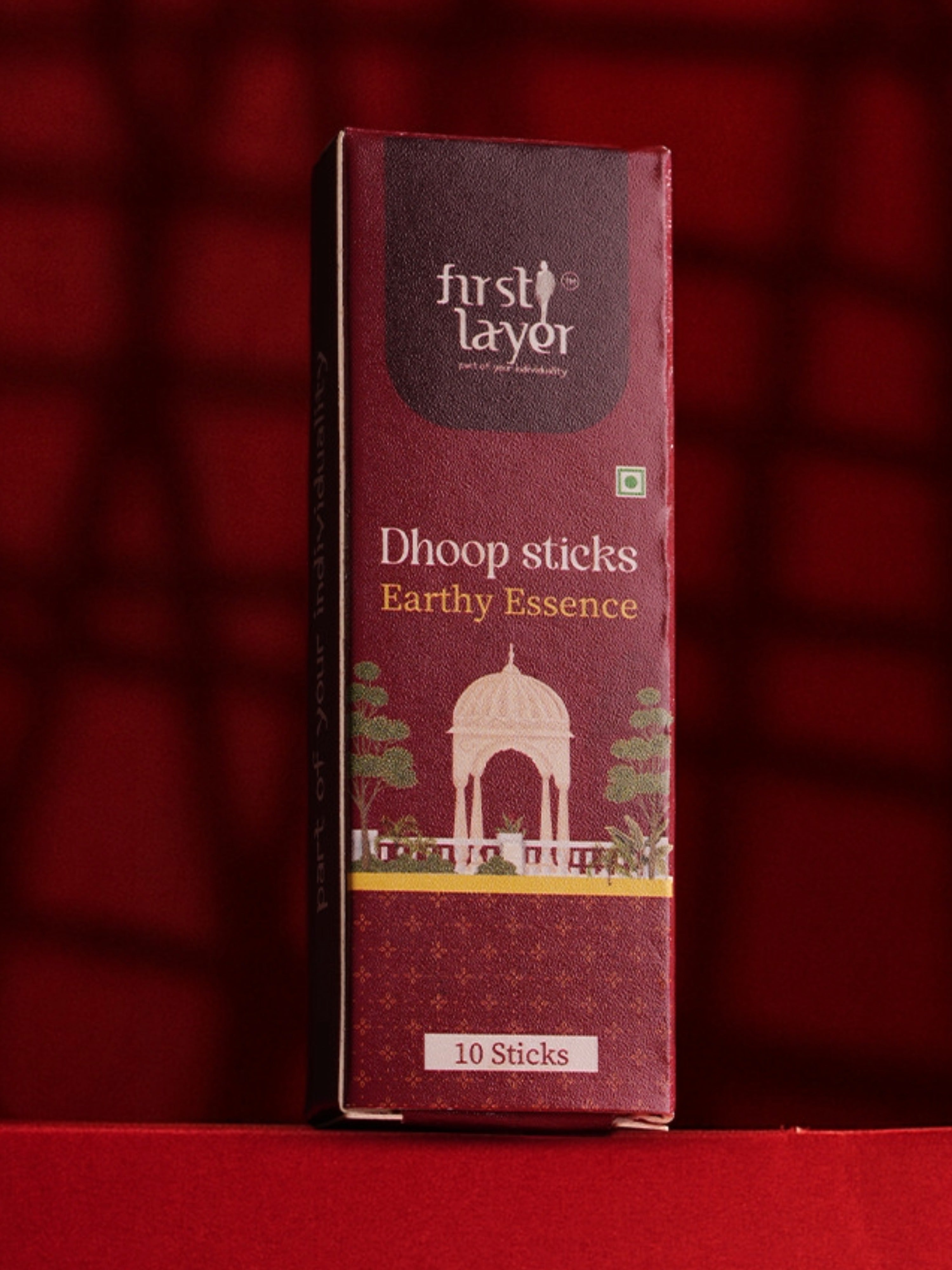 FIRSTLAYER Natural Dhoop Sticks | Herbal Incense for Puja, Meditation & Positive Energy | Long Lasting Fragrance | Earthy Essence