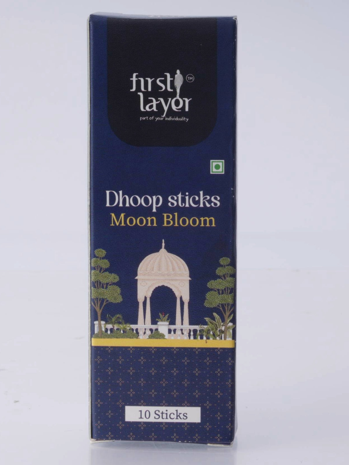 FIRSTLAYER Natural Dhoop Sticks | Herbal Incense for Puja, Meditation & Positive Energy | Long Lasting Fragrance |Moon Bloom