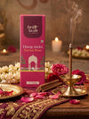 FIRSTLAYER Natural Dhoop Sticks | Herbal Incense for Puja, Meditation & Positive Energy | Long Lasting Fragrance |Sacred Rose