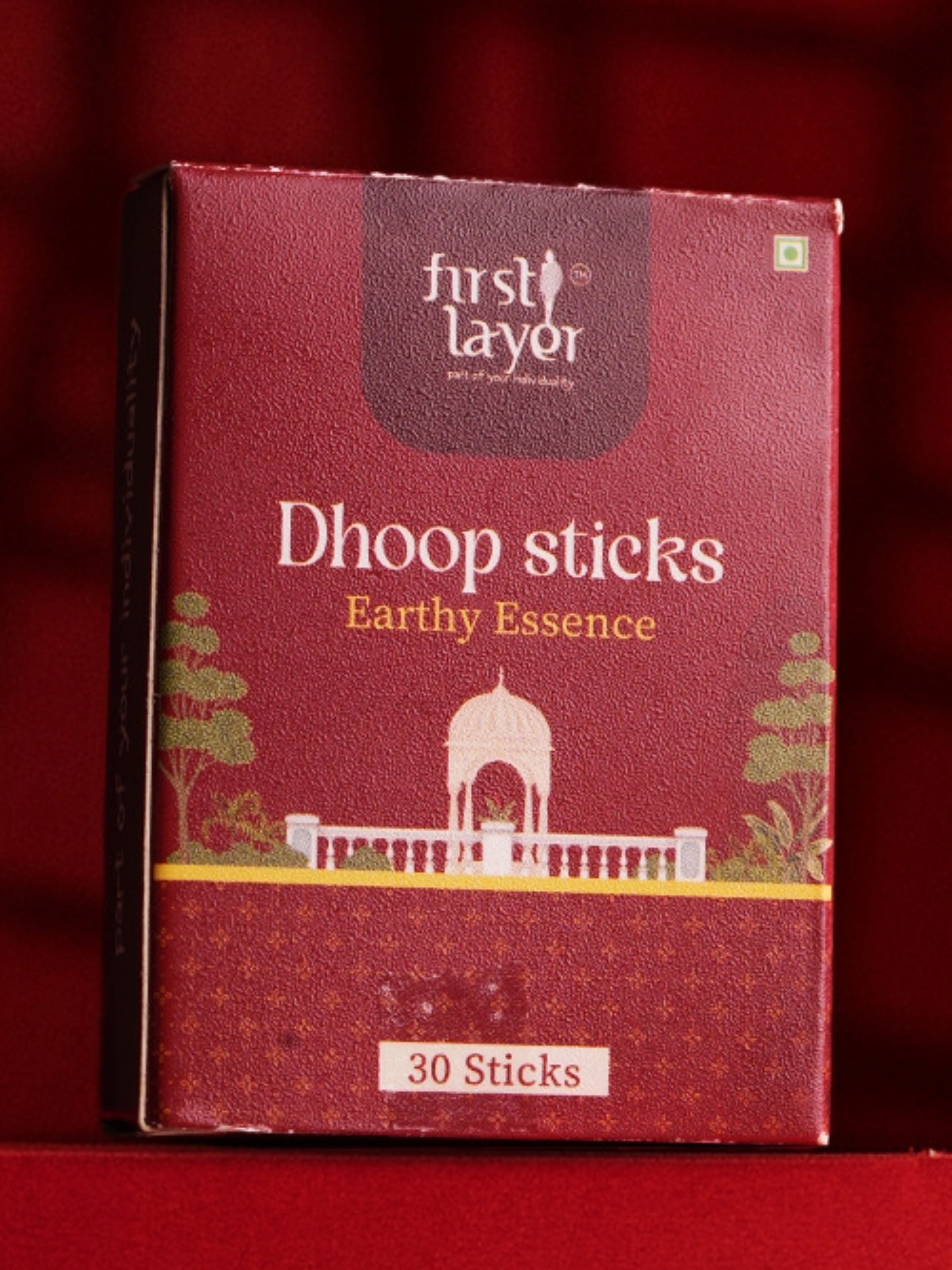 FIRSTLAYER Natural Dhoop Sticks | Herbal Incense for Puja, Meditation & Positive Energy | Long Lasting Fragrance | Earthy Essence