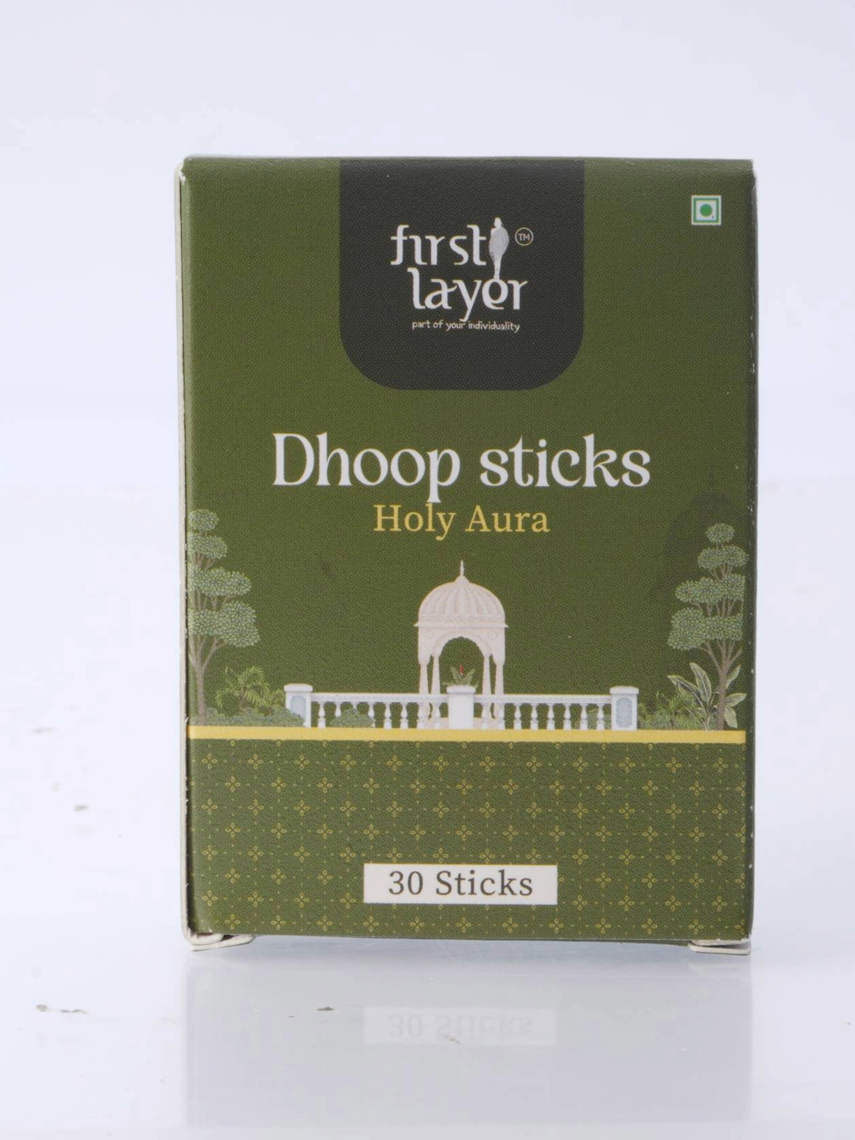 FIRSTLAYER Natural Dhoop Sticks | Herbal Incense for Puja, Meditation & Positive Energy | Long Lasting Fragrance | Holy Aura