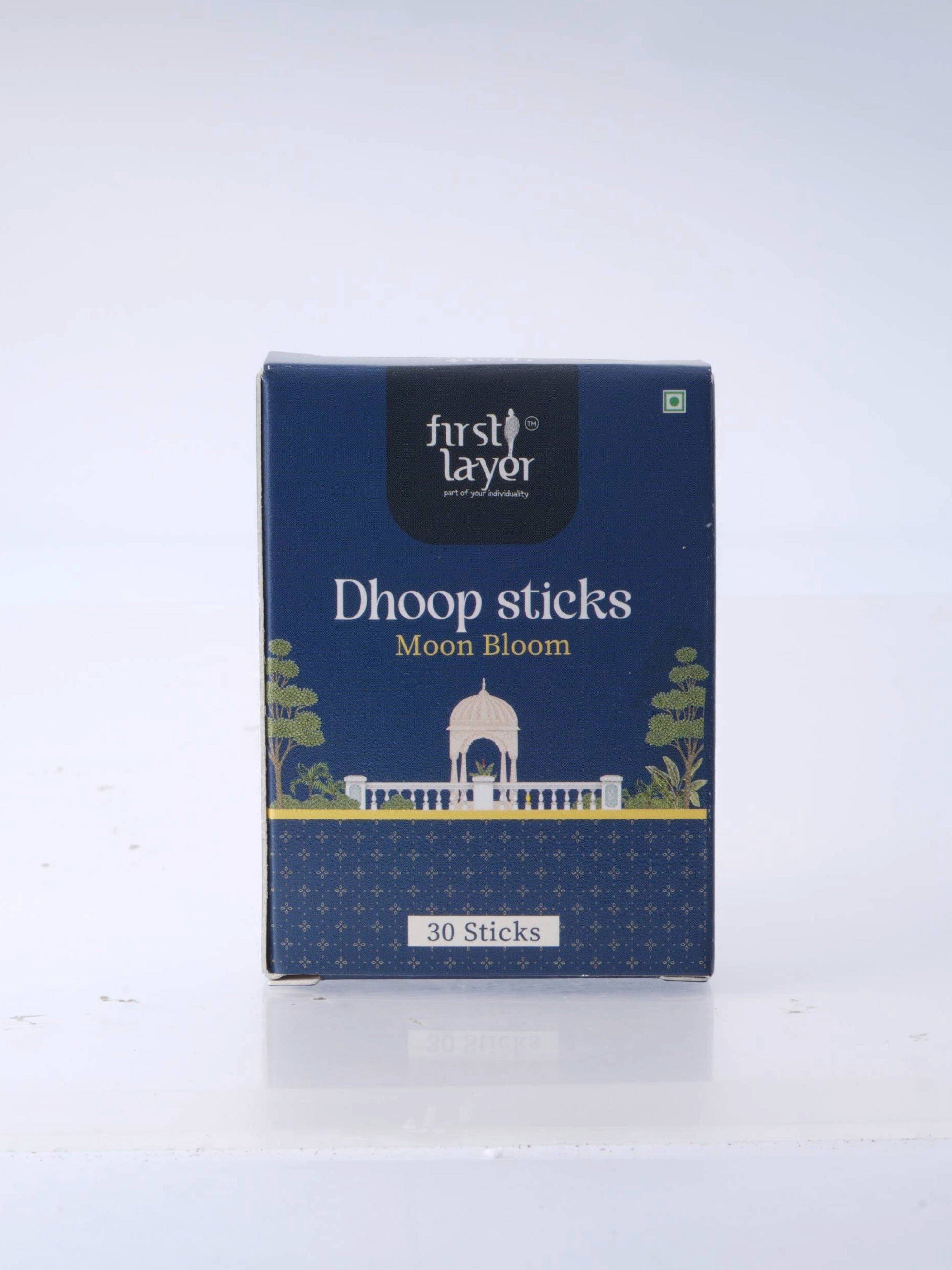 FIRSTLAYER Natural Dhoop Sticks | Herbal Incense for Puja, Meditation & Positive Energy | Long Lasting Fragrance |Moon Bloom