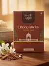 FIRSTLAYER Natural Dhoop Sticks | Herbal Incense for Puja, Meditation & Positive Energy | Long Lasting Fragrance | Sandal Soul