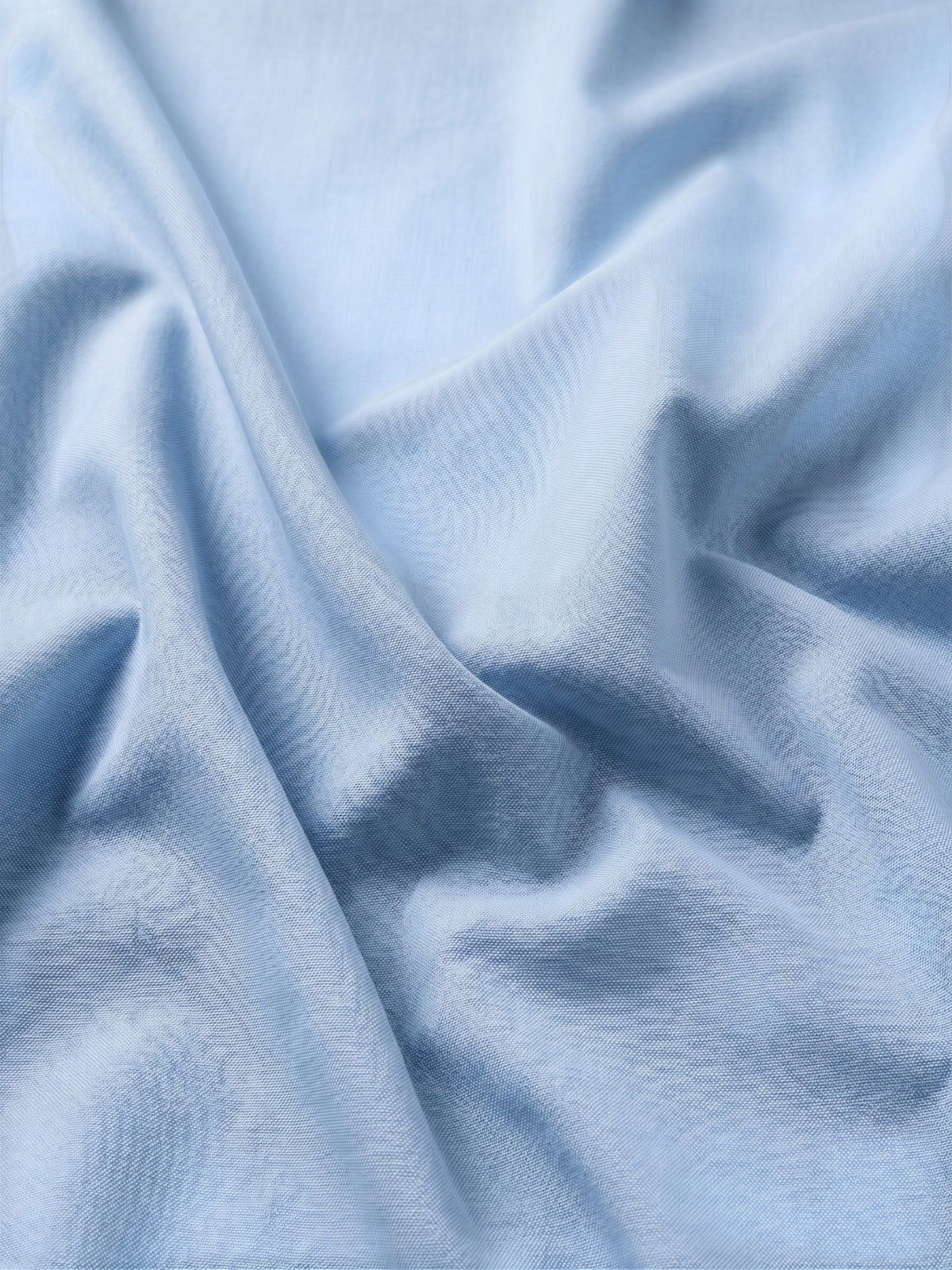 FIRSTLAYER Men's Cotton Blend Formal Shirt | Stretch Fabric | Tailored Fit | Full Sleeve |Light Blue