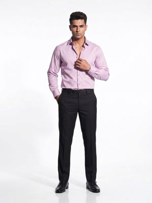 FirstLayer Premium Men's Stretch Silken Shirt | Classic Orchid