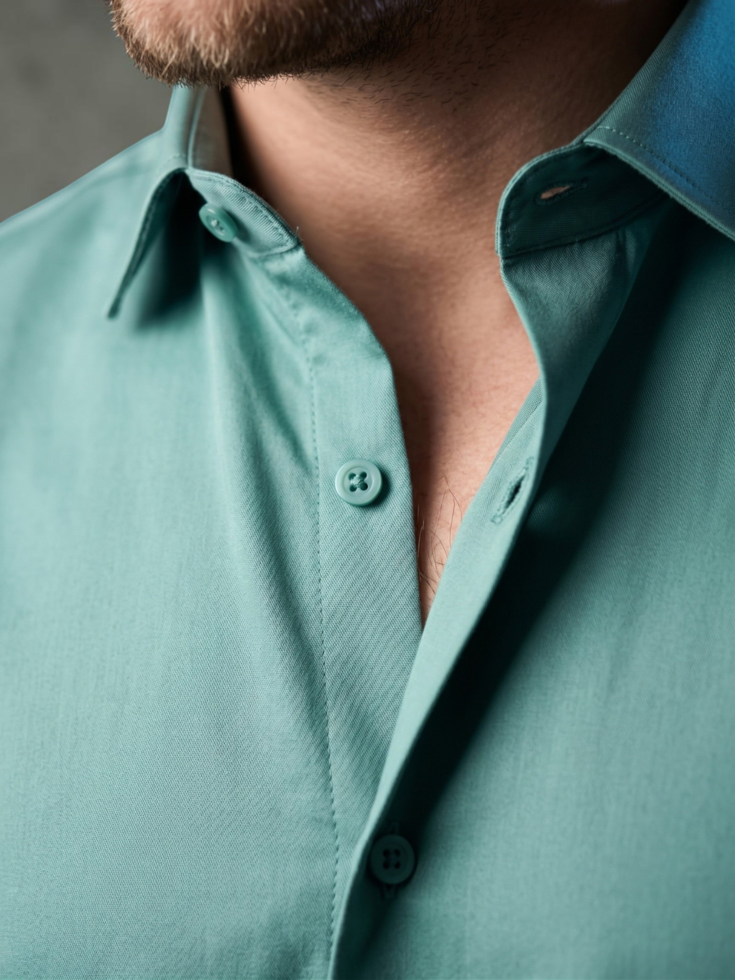 FirstLayer Premium Men's Stretch Silken Shirt | Sage Green