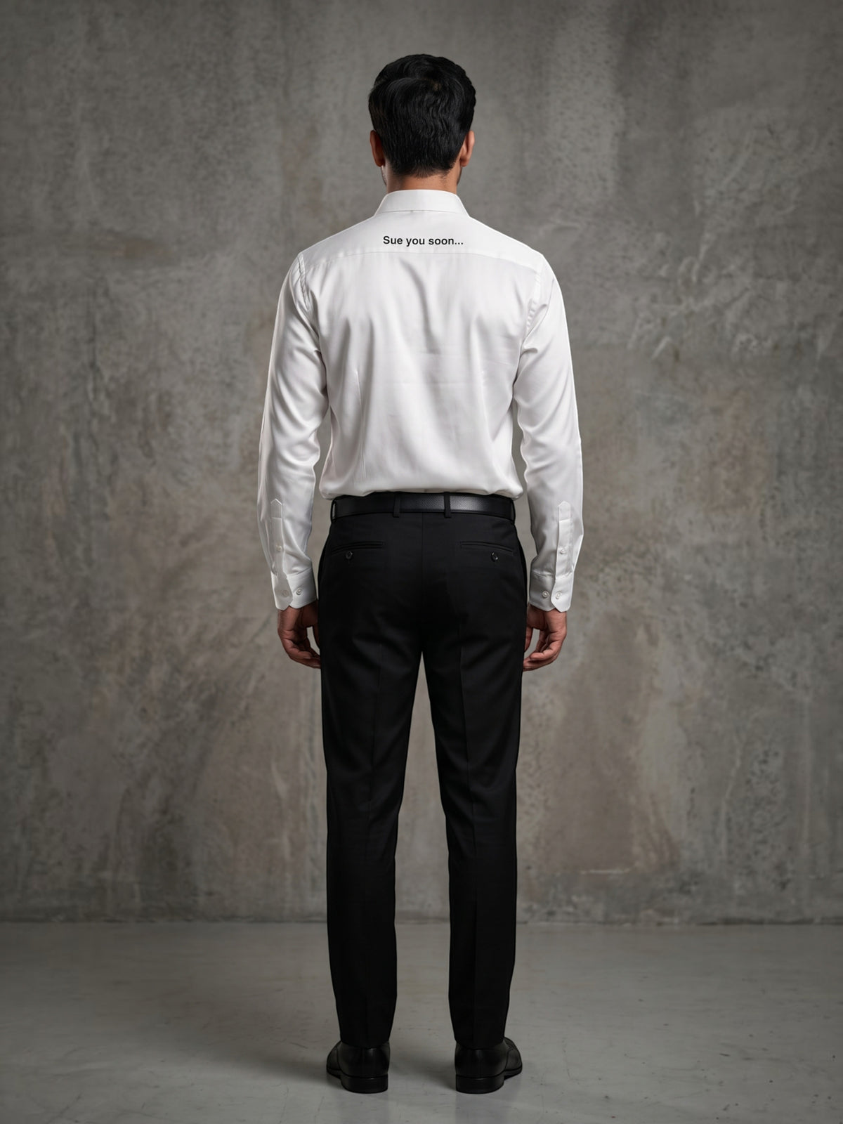 FIRSTLAYER Men's White Polka Satin Shirt | Premium Satin | Regular/Slim Fit | Full Sleeve