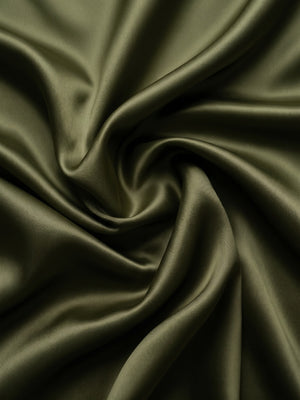 FirstLayer Premium Men's Stretch Silken Shirt | Olive Green