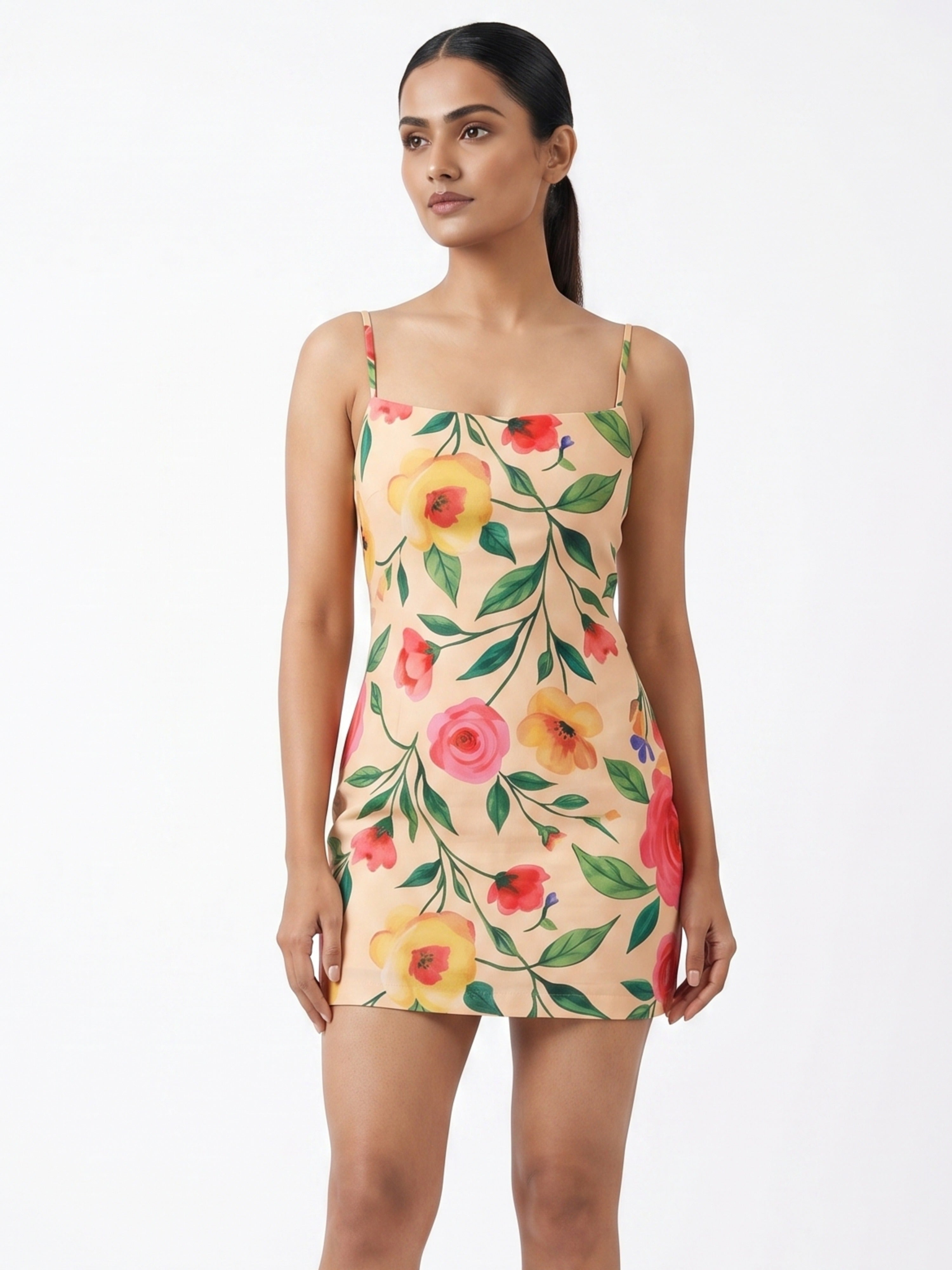 Printed Short Dress | Casual Outing & Beach Wear
