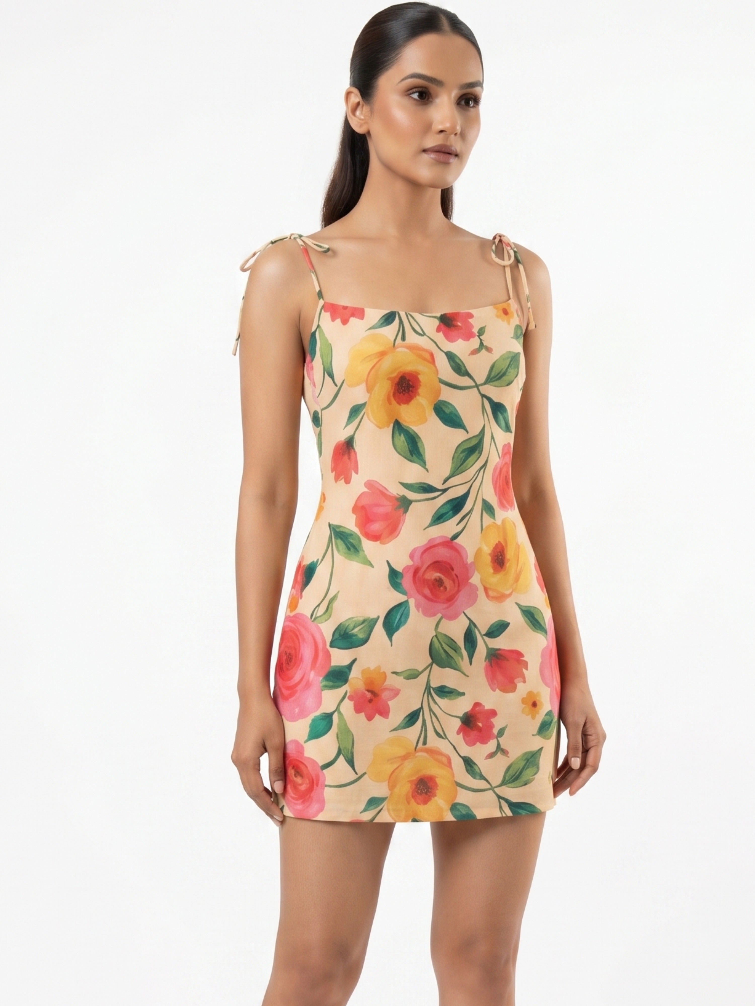 Printed Short Dress | Casual Outing & Beach Wear