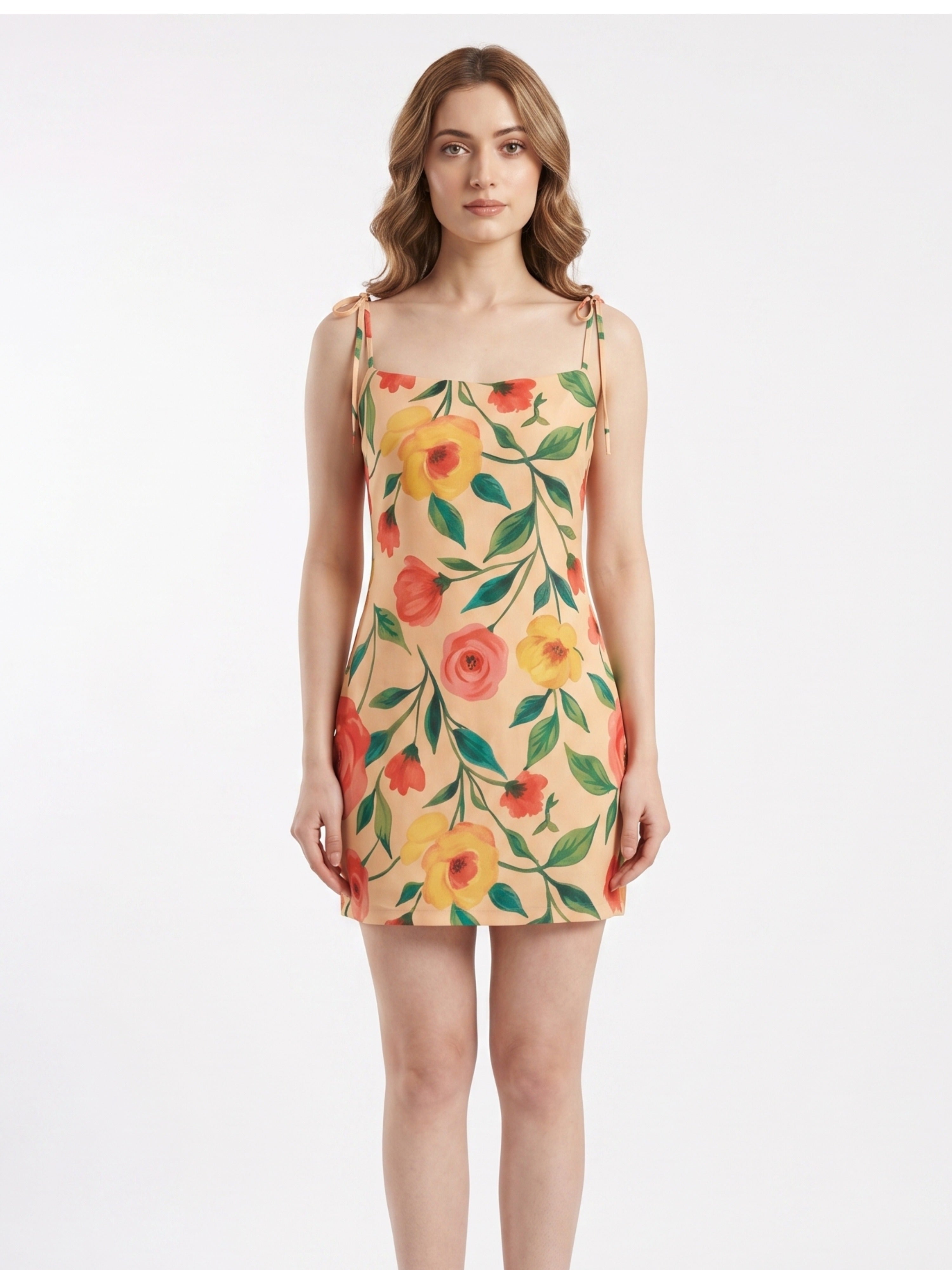 Printed Short Dress | Casual Outing & Beach Wear
