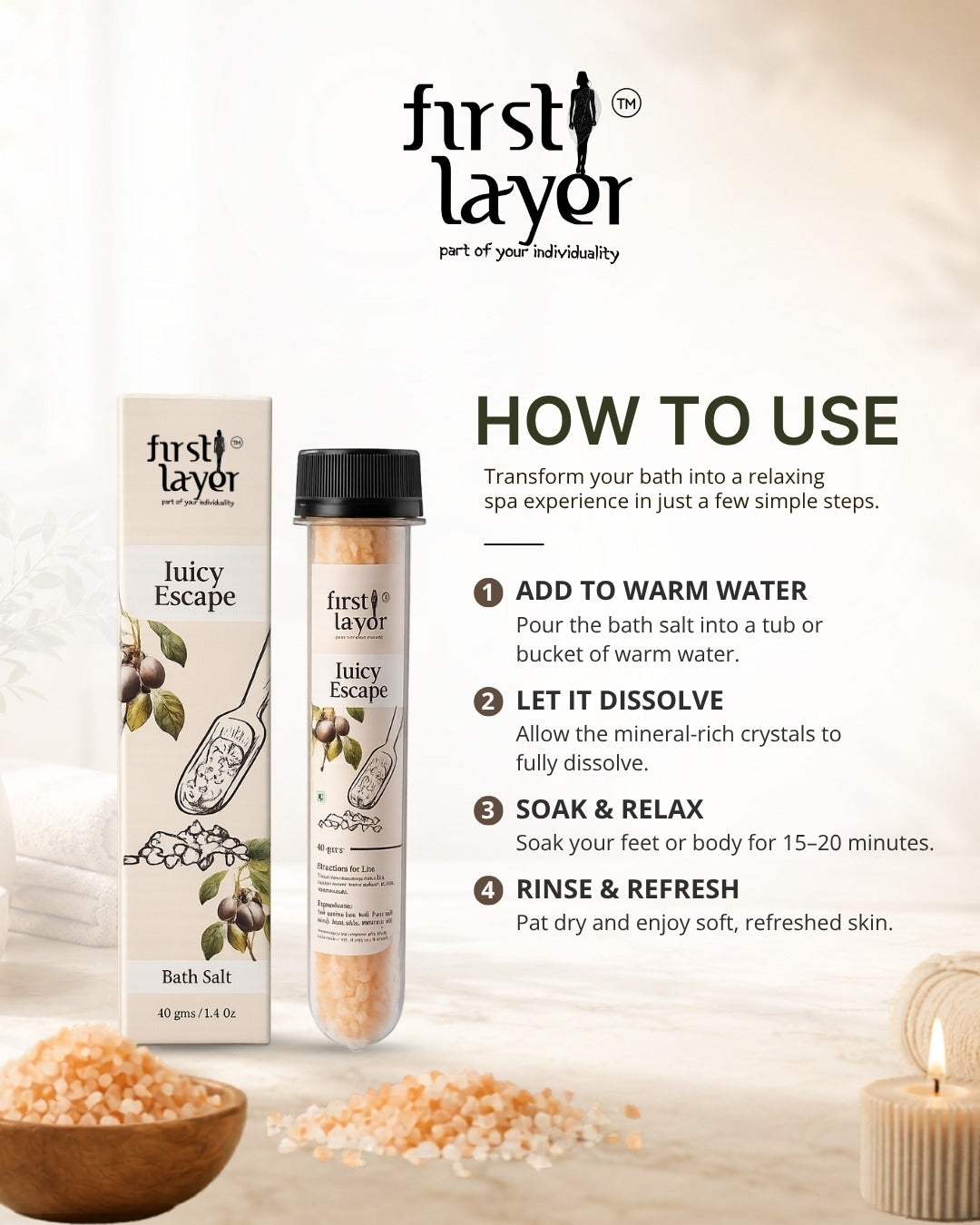 FIRSTLAYER Mintwood Meadow Bath Salt